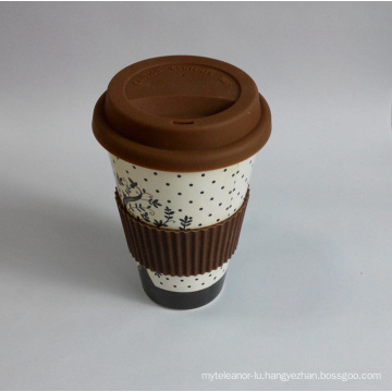 (BC-C1037) Eco Bamboo Fibre Coffee Cup with Print